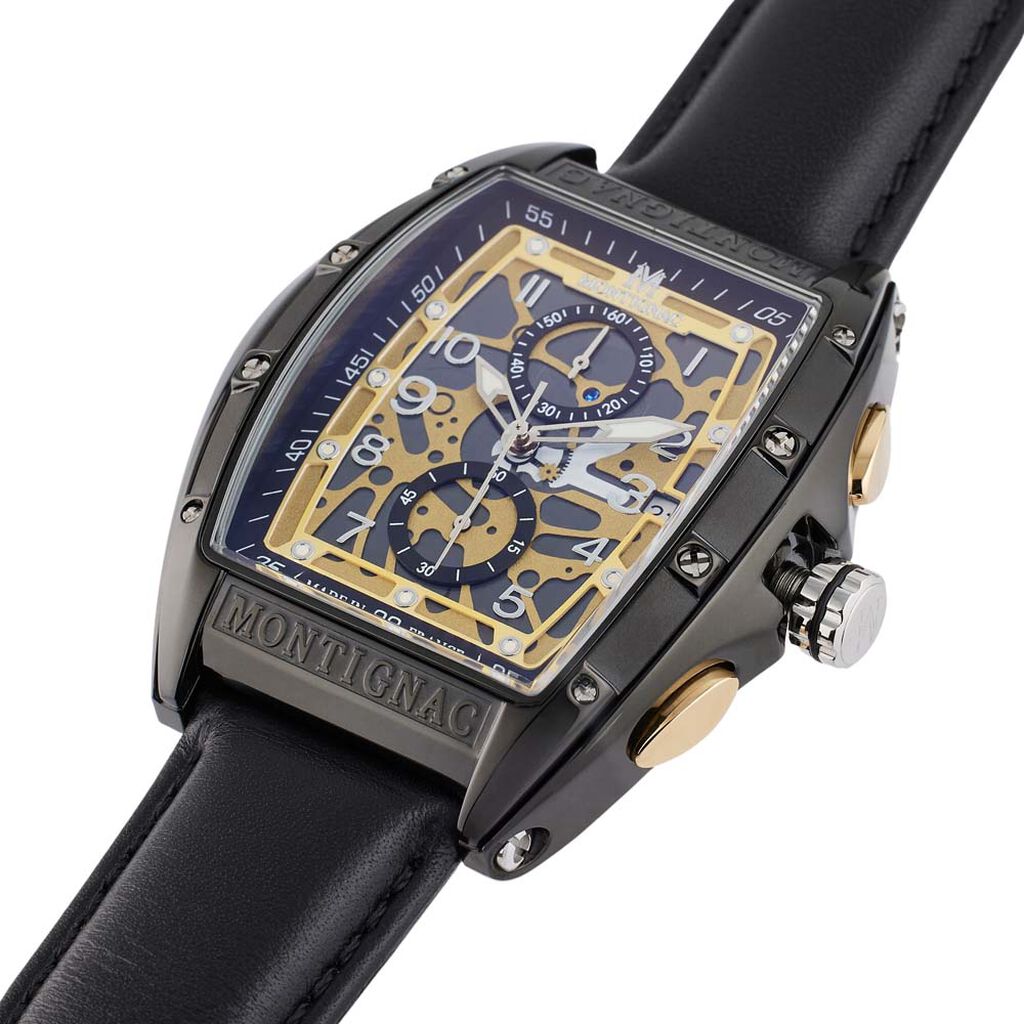 Montre Montignac Tonneau Doré - Montres Homme | Histoire d’Or