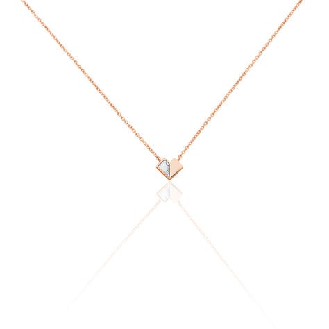 Collier Rossana Argent Rose Turquoise Blanche - Ras de cou Femme | Histoire d’Or