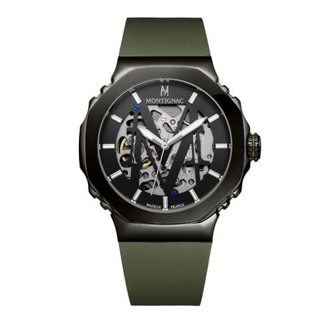 Montre Montignac Octagon Automatique Gris - Montres Homme | Histoire d’Or