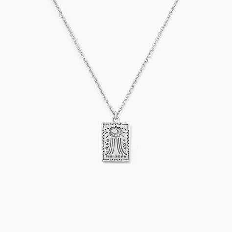 Collier Tarot Argent Blanc - Colliers fantaisie Homme | Histoire d’Or