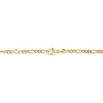 Bracelet Identit&eacute; Bartolomee Maille Alternee 1/3 Or Jaune - Bracelets Communion Enfant | Histoire d&rsquo;Or
