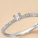 Bague Solitaire Hemera Or Blanc Diamant - Bagues solitaires Femme | Histoire d’Or