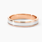 Alliance Hevan Ruban Or Bicolore - Alliances Unisex | Histoire d&rsquo;Or