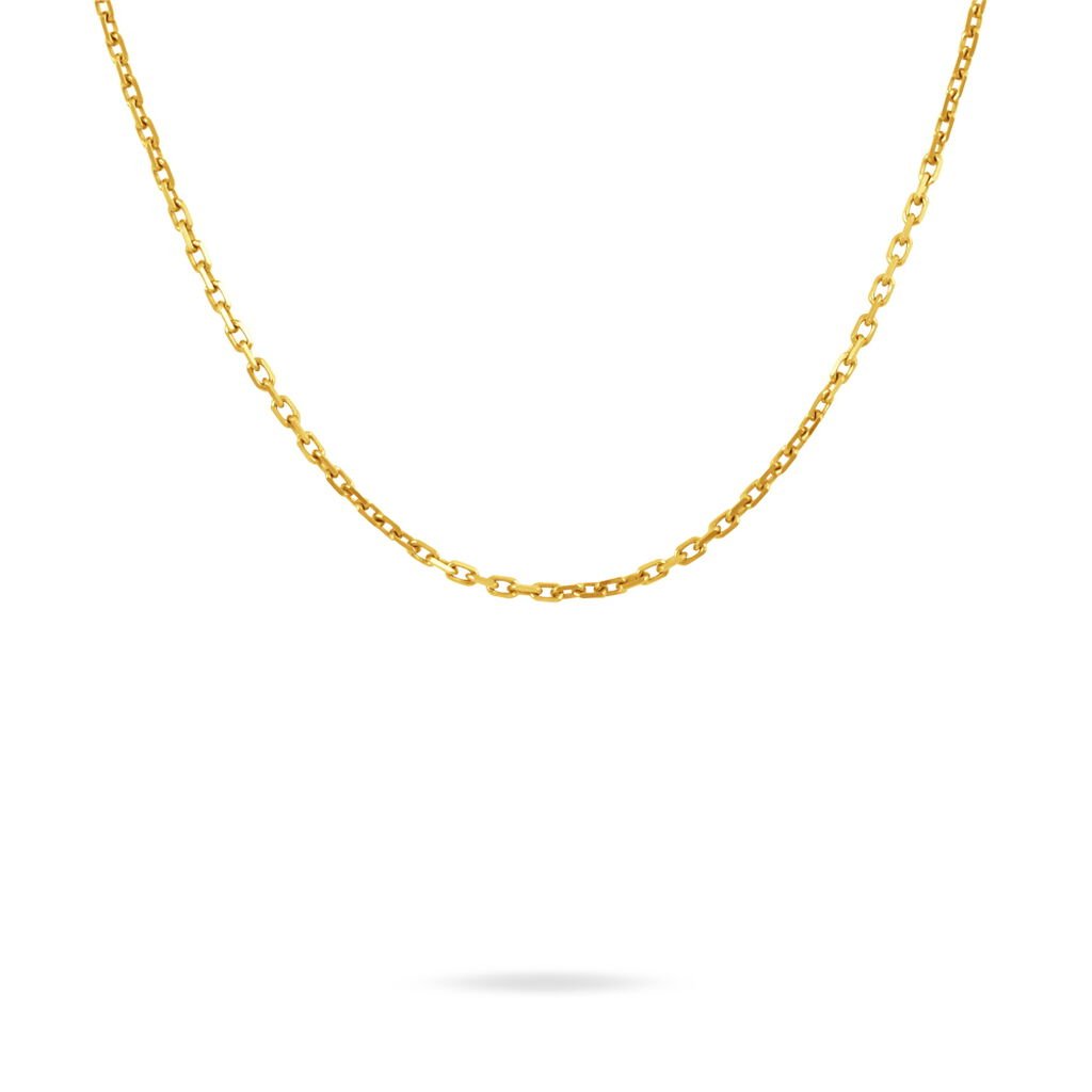 Cha&icirc;ne Igoa Maille For&ccedil;at Diamantee Or Jaune - Chaines Famille | Histoire d&rsquo;Or