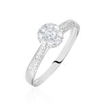 Bague Neptune Or Blanc Diamant - Bagues solitaires Femme | Histoire d&rsquo;Or