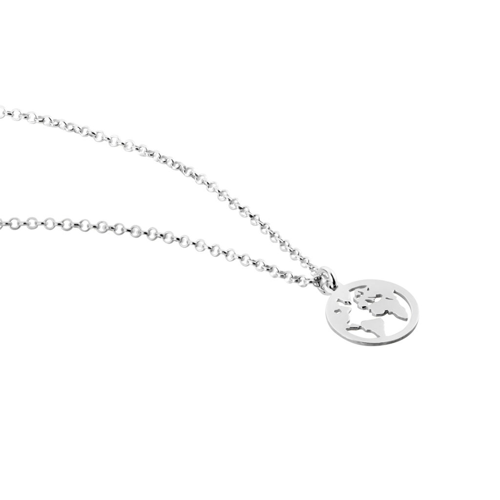 Collier Argent Blanc Colombina - Ras de cou Femme | Histoire d’Or