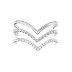 Bague Irina Argent Blanc Oxyde De Zirconium - Bagues avec pierre Femme | Histoire d&rsquo;Or