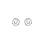 Boucles D'oreilles Puces Selima Argent Blanc - Boucles d'oreilles fantaisie Femme | Histoire d&rsquo;Or