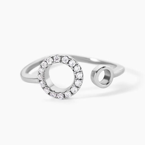 Bague Andria Argent Blanc Oxyde De Zirconium - Bagues avec pierre Femme | Histoire d&rsquo;Or