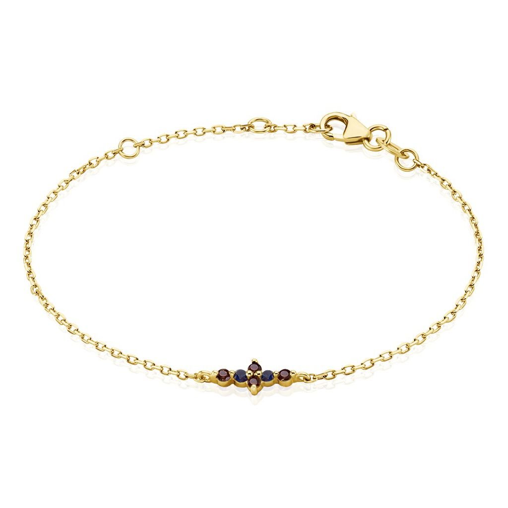 Bracelet Céphée Plaqué Or Doré Pierres De Synthèses - Bracelets Femme | Histoire d’Or