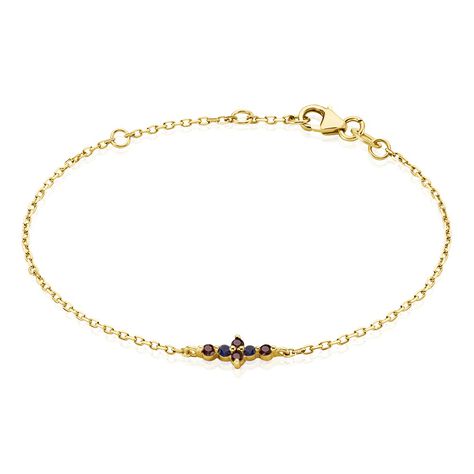 Bracelet Céphée Plaqué Or Doré Pierres De Synthèses - Bracelets Femme | Histoire d’Or