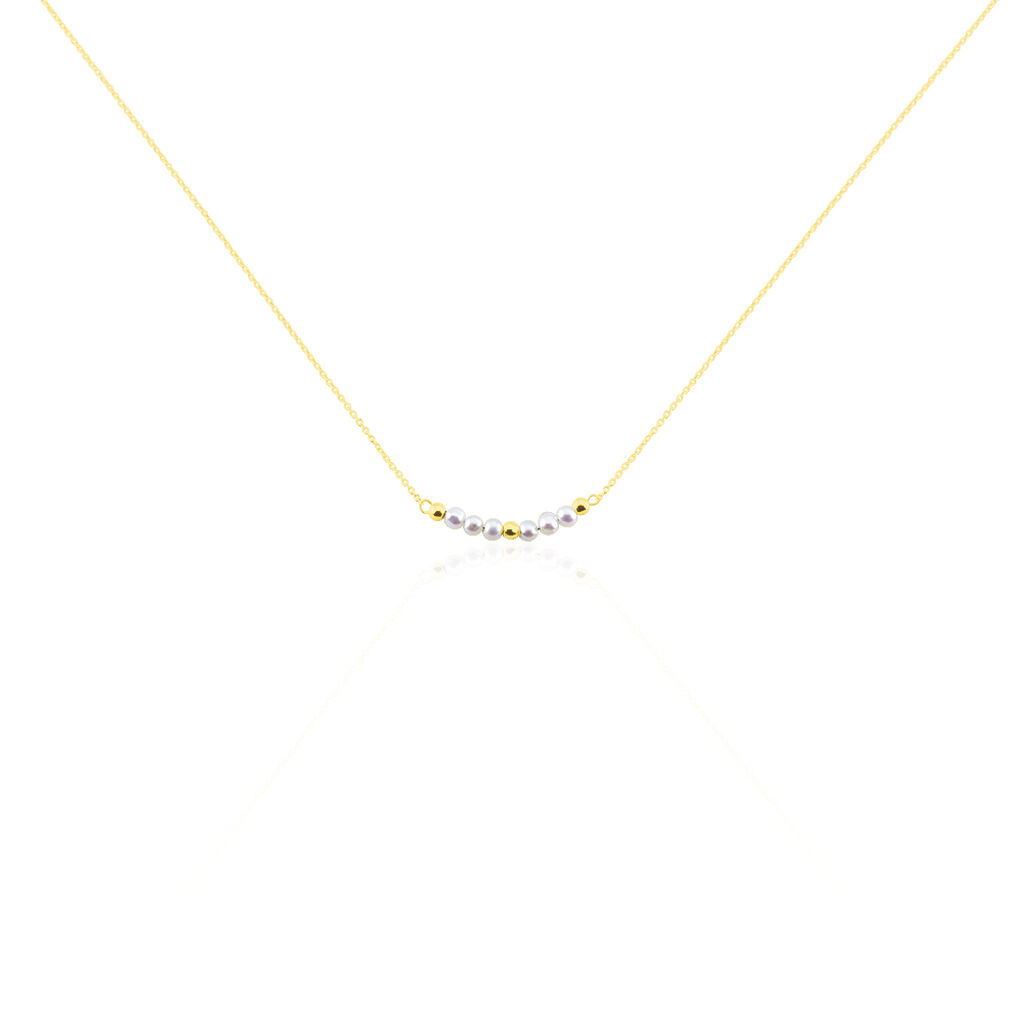 Collier Tova Or Jaune Perle