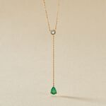 Collier Gracilia Or Jaune Emeraude Diamant - Colliers Femme | Histoire d&rsquo;Or