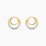 Boucles D'oreilles Puces Atlanta Or Jaune Diamant - Clous d'oreilles Femme | Histoire d&rsquo;Or