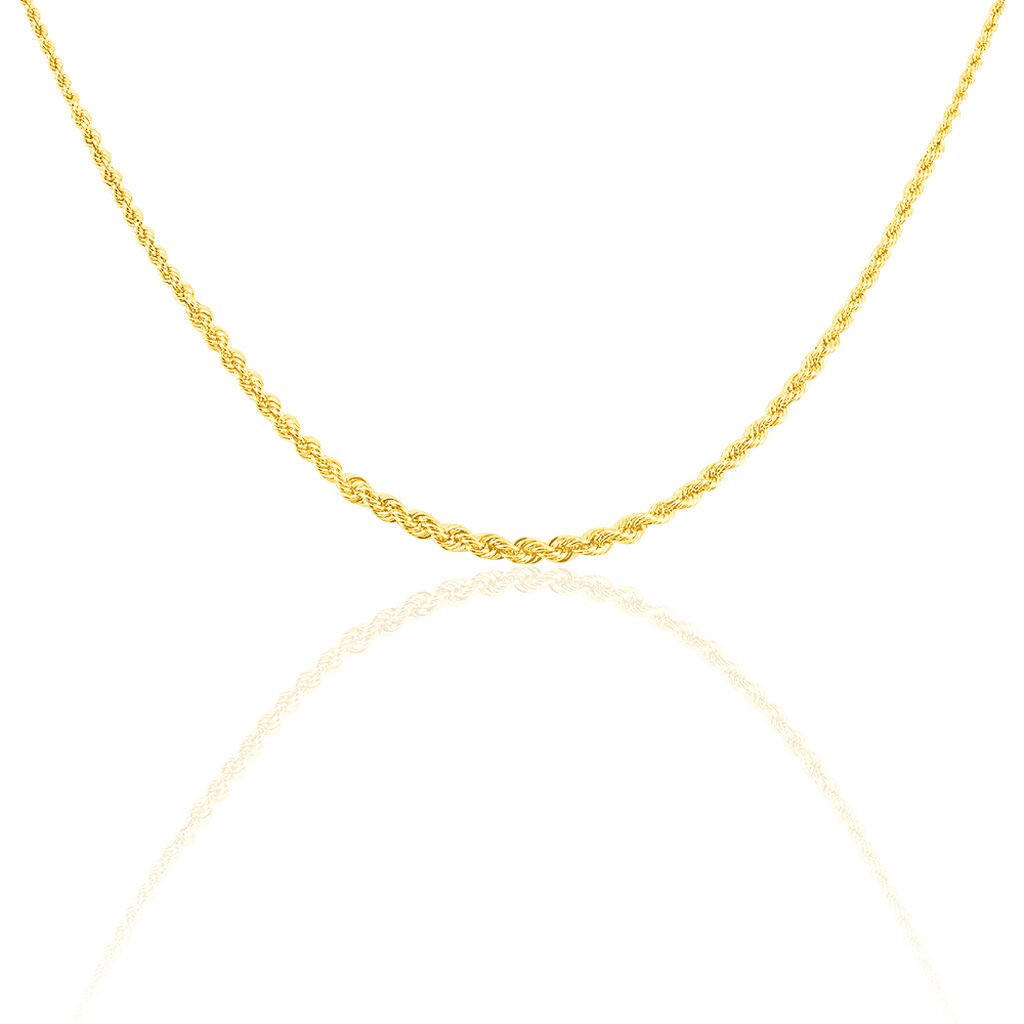 Collier Jerry Maille Corde Or Jaune - Chaines Femme | Histoire d’Or