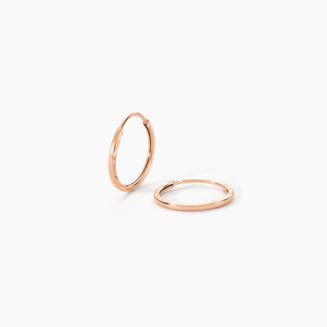 Créoles Valerina Or Rose - Boucles d'oreilles créoles Femme | Histoire d’Or