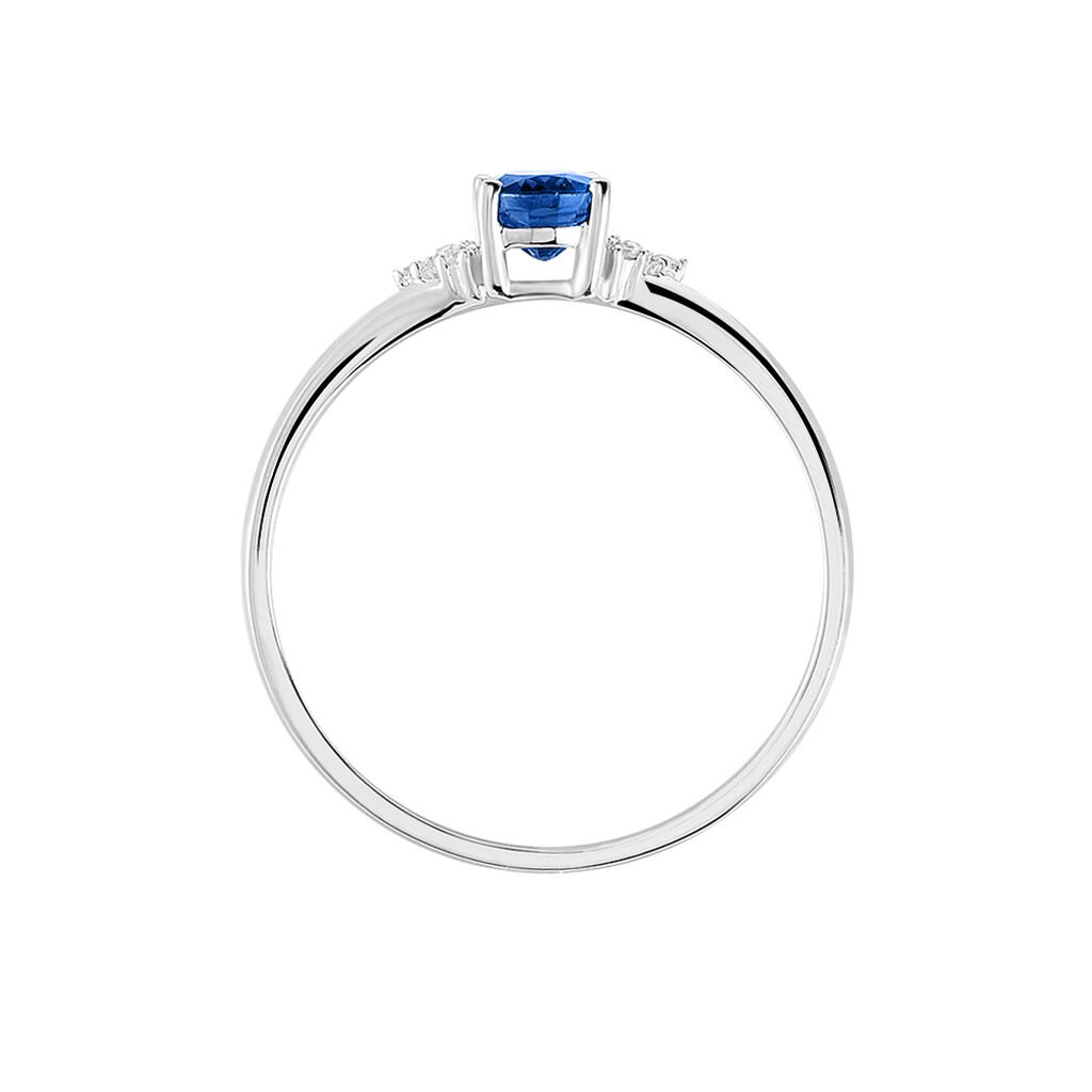 Bague Marie Or Blanc Saphir Et Diamant - Bagues solitaires Femme | Histoire d’Or