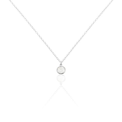 Collier Argent Blanc Lehunnus Oxyde De Zirconium - Colliers fantaisie Femme | Histoire d’Or