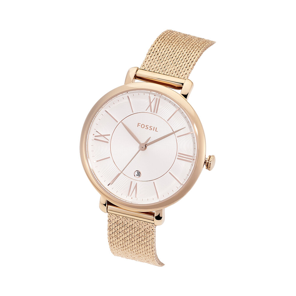 Montres Fossil ES4352 Acier Cliquet Rose Ronde - HIMFRQF2380 • Histoire d'Or