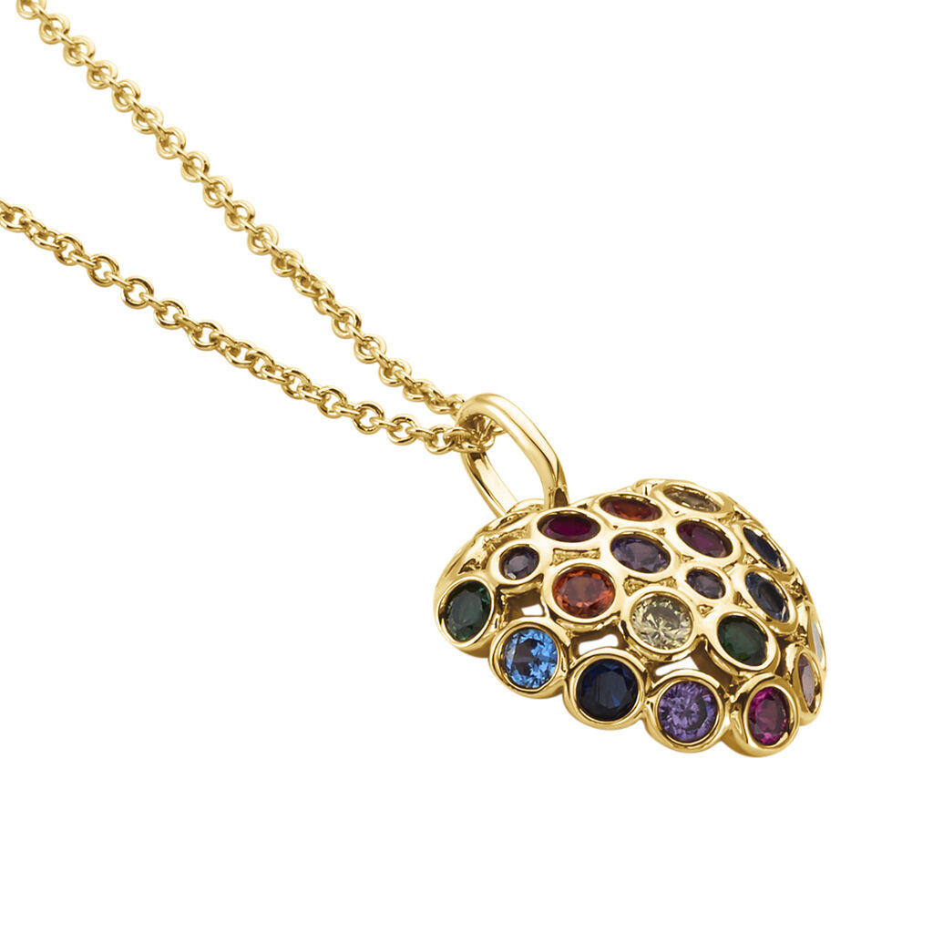 Collier Ikaia Plaqué Or Jaune Spinelle Oxyde De Zirconium - Colliers Femme | Histoire d’Or