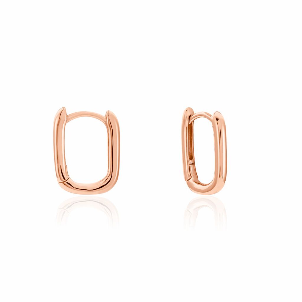 Créoles Carlyn Argent Rose