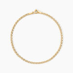 Bracelet Capucin Argent Dor&eacute; A L'Or 750/1000 - Bijoux sans pierre Femme | Histoire d&rsquo;Or