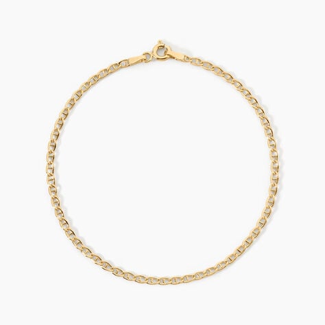 Bracelet Capucin Argent Dor&eacute; A L'Or 750/1000 - Bijoux sans pierre Femme | Histoire d&rsquo;Or