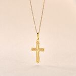 Pendentif Crawford Or Jaune - Pendentifs Bapt&ecirc;me Famille | Histoire d&rsquo;Or