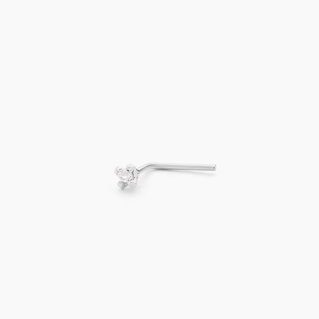 Piercing De Nez Demetrie Or Blanc Diamant - Piercing Nez Famille | Histoire d&rsquo;Or