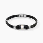 Bracelet Orancie Acier Blanc - Bracelets cordon Homme | Histoire d&rsquo;Or