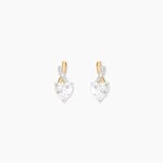 Boucles D'oreilles Puces Clothilde Or Jaune Oxyde De Zirconium - Clous d'oreilles Femme | Histoire d&rsquo;Or