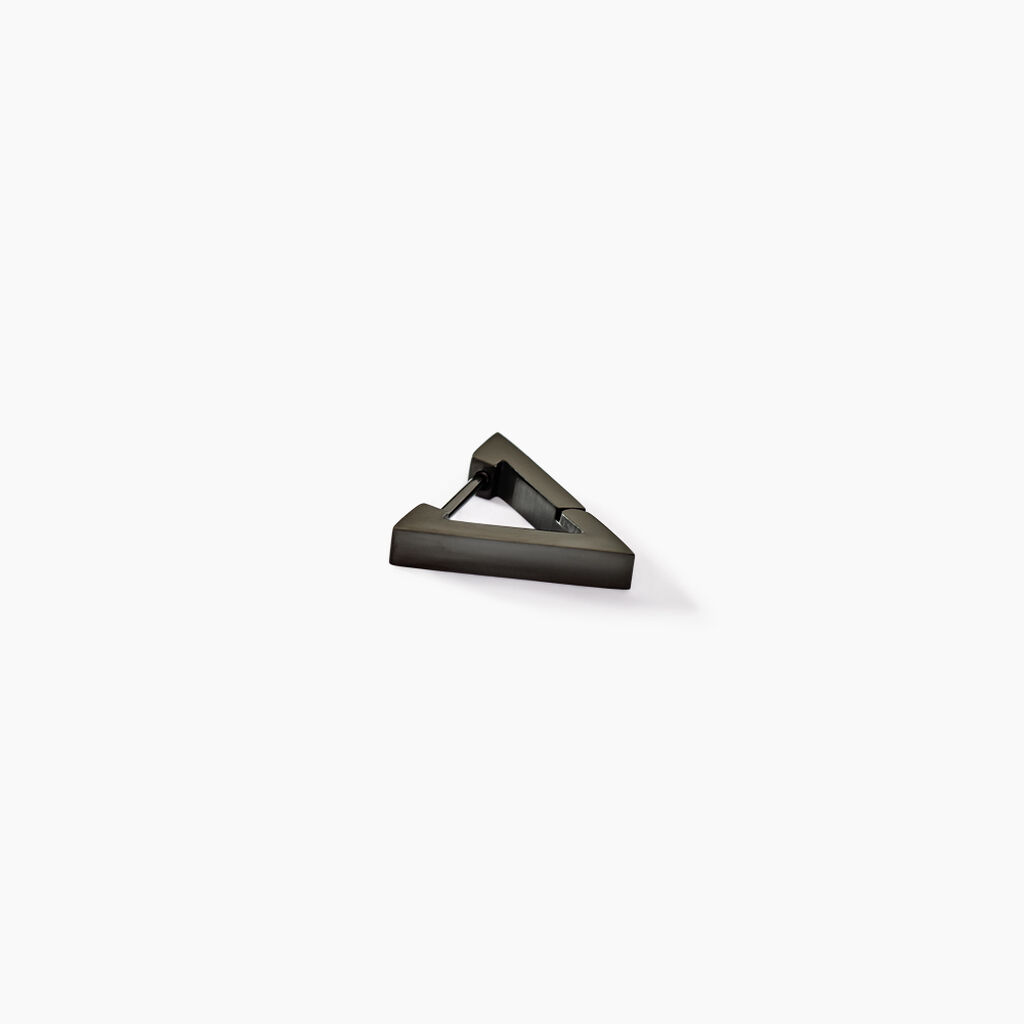 Cr&eacute;ole Unitaire Malhone Acier Noir - Piercings d'oreilles Homme | Histoire d&rsquo;Or