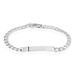 Bracelet Identité Casper Gourmette Argent Blanc - Gourmettes Homme | Histoire d’Or