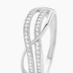 Bague Nauri Argent Blanc Oxyde De Zirconium - Bagues avec pierre Femme | Histoire d&rsquo;Or