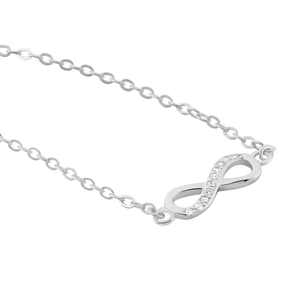 Collier Immortelle Argent Blanc Oxyde De Zirconium - Colliers fantaisie Femme | Histoire d’Or
