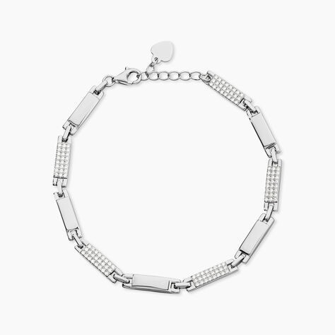 Bracelet Celina Argent Blanc Oxyde De Zirconium - Bracelets Femme | Histoire d&rsquo;Or