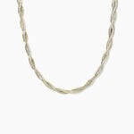 Collier Anaiz Argent Bicolore - Chaines Femme | Histoire d&rsquo;Or