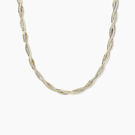 Collier Anaiz Argent Bicolore - Chaines Femme | Histoire d’Or