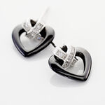 Boucles D'oreilles Puces Nolwen Argent  C&eacute;ramique Oxyde De Zirconium - Boucles d'oreilles fantaisie Femme | Histoire d&rsquo;Or