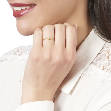 Bague Maye Or Jaune Diamant - Bagues avec pierre Femme | Histoire d’Or