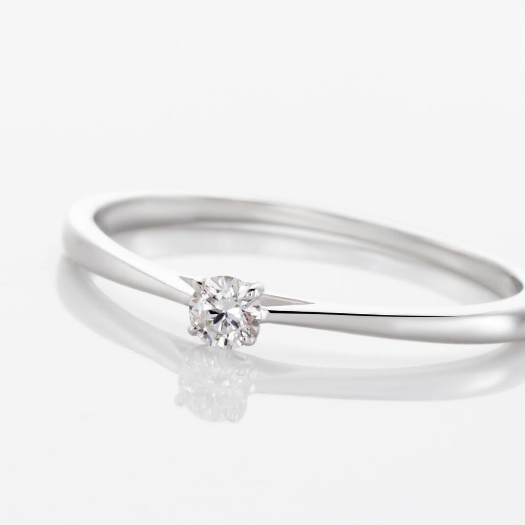 Bague Solitaire One Or Blanc Diamant - Bagues solitaires Femme | Histoire d&rsquo;Or