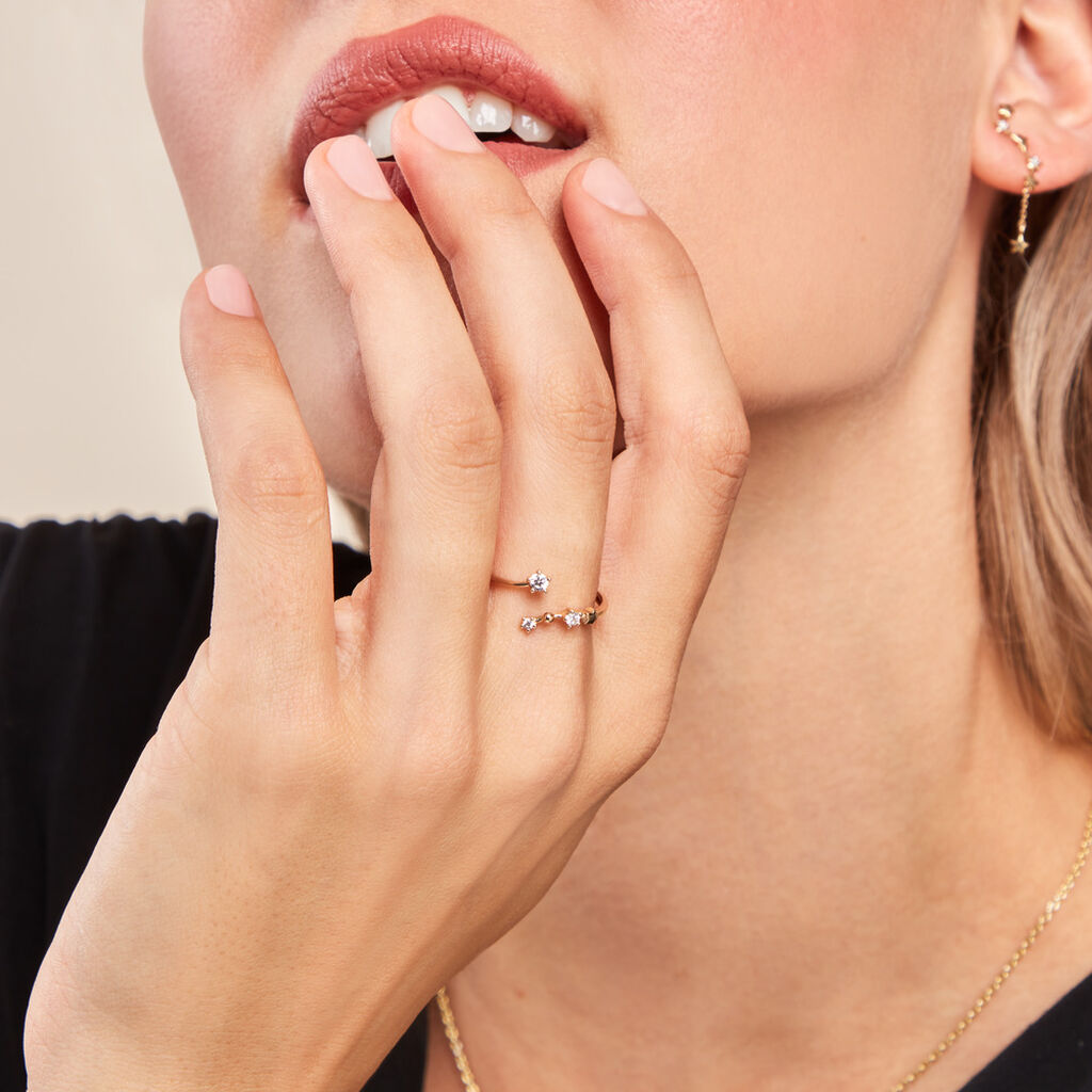 Bague Orion Or Jaune Oxyde De Zirconium - Bagues avec pierre Femme | Histoire d’Or