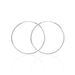 Créoles Argent Blanc Olympia - Boucles d'oreilles créoles Femme | Histoire d’Or