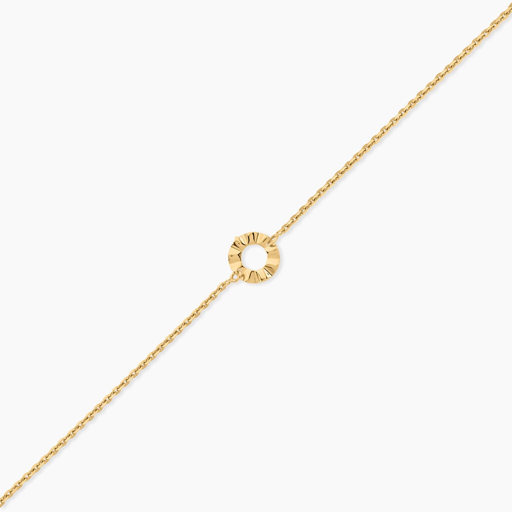 Bracelet Eclats Solaires Argent Dor&eacute; A L'Or 750/1000 - Bijoux sans pierre Femme | Histoire d&rsquo;Or