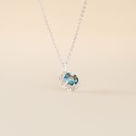 Collier Argent Blanc Clover Verre Oxydes De Zirconium - Colliers fantaisie Femme | Histoire d&rsquo;Or