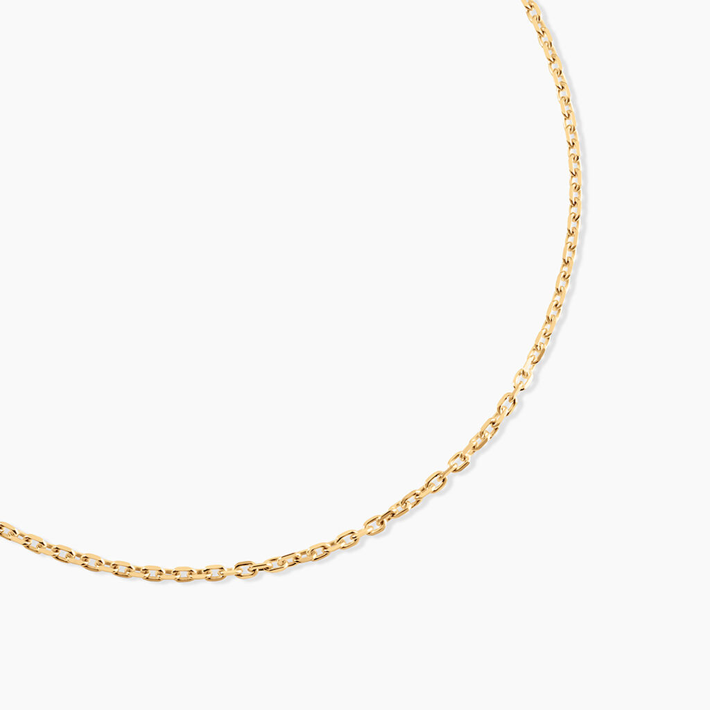 Cha&icirc;ne Igoa Maille For&ccedil;at Diamantee Or Jaune - Chaines Famille | Histoire d&rsquo;Or