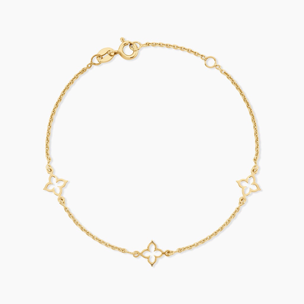 Bracelet Kalia Argent Dor&eacute; A L'Or 750/1000 - Bijoux sans pierre Femme | Histoire d&rsquo;Or