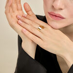 Bague Capri Acier Jaune - Bagues breloque Femme | Histoire d&rsquo;Or