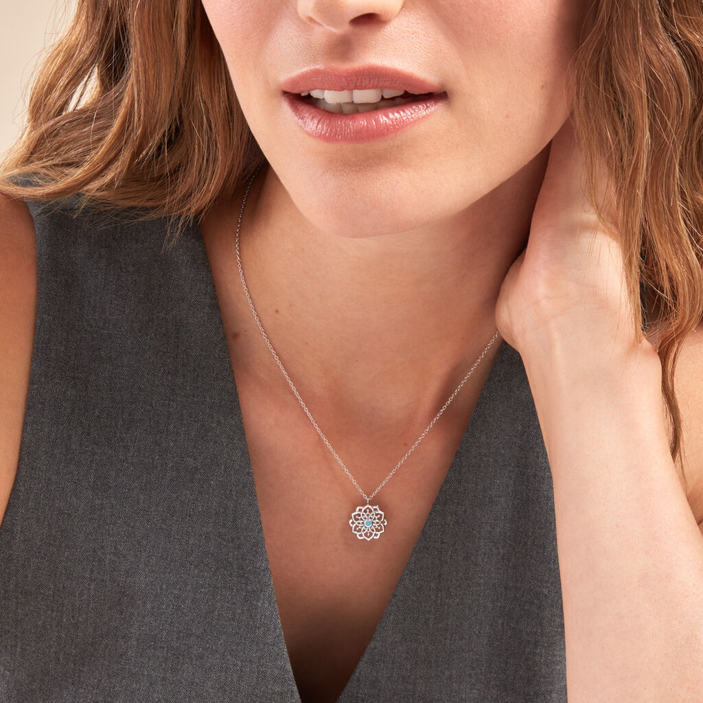 Collier Faven Argent Blanc Oxyde De Zirconium - Colliers fantaisie Femme | Histoire d’Or