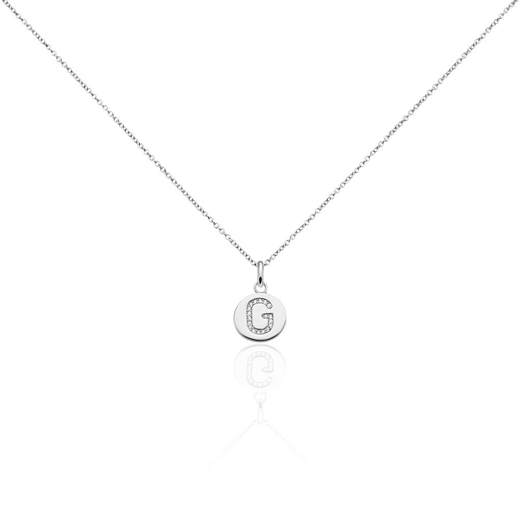 Collier Argent Eugenien Oxydes De Zirconium - Colliers fantaisie Femme | Histoire d’Or
